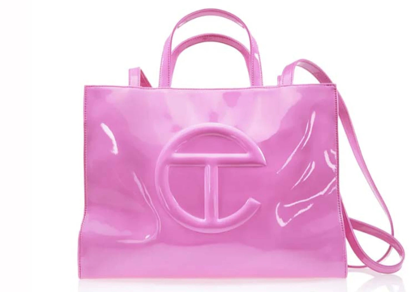 Telfar Medium Shopping Bag Pink Patent