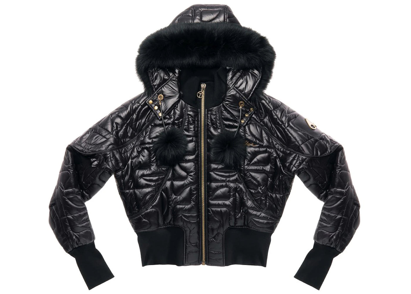 Telfar Moose Knuckles x Telfar Quilted Bomber Black/Shearling