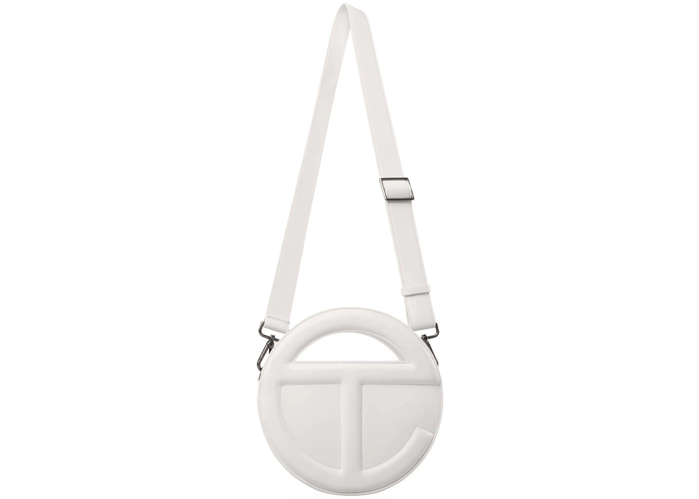 Telfar Round Circle Bag White