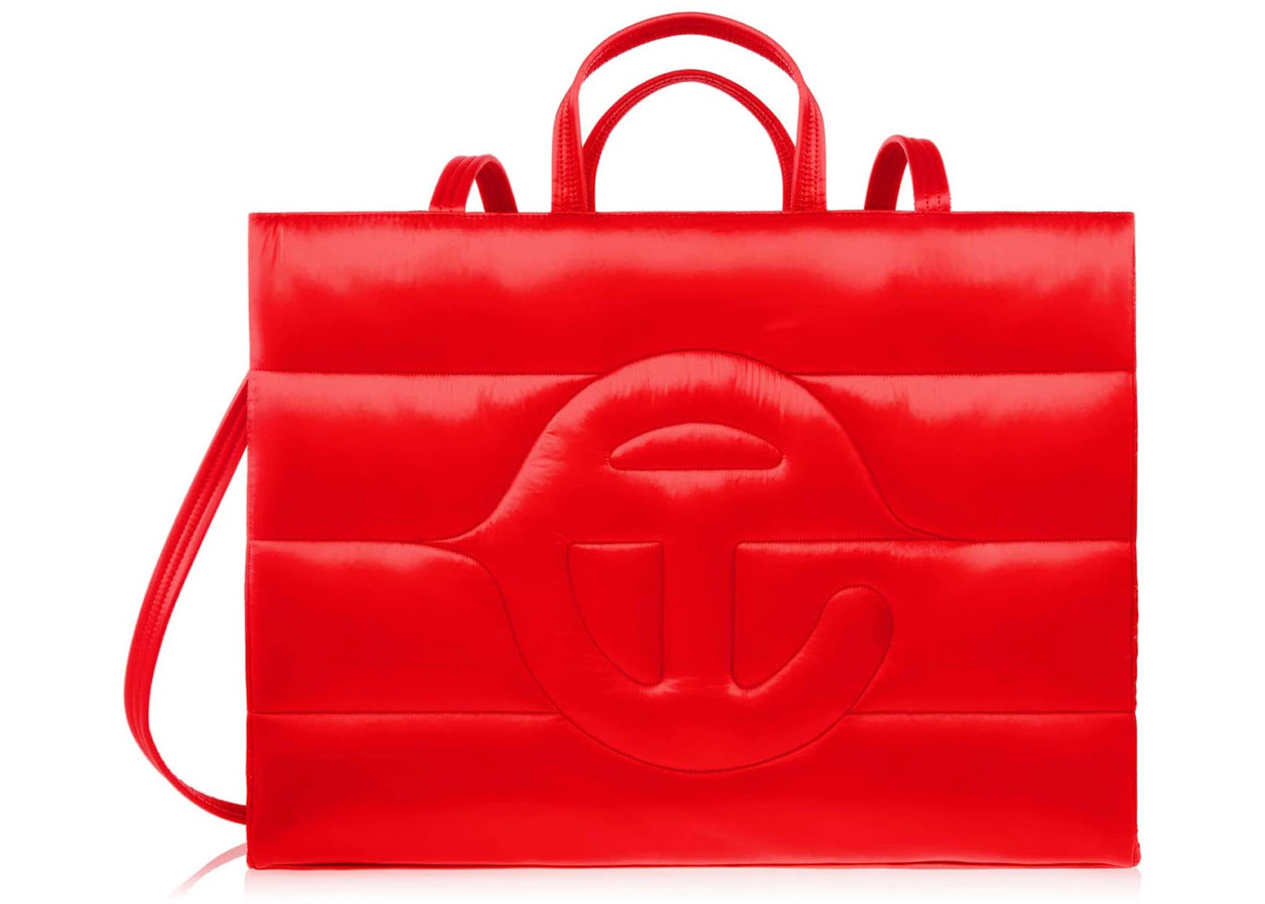 Telfar Large Puff Shopper Red