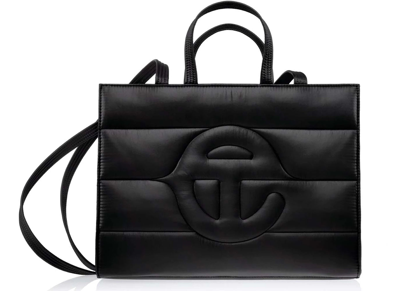 Telfar Medium Puff Shopper Black