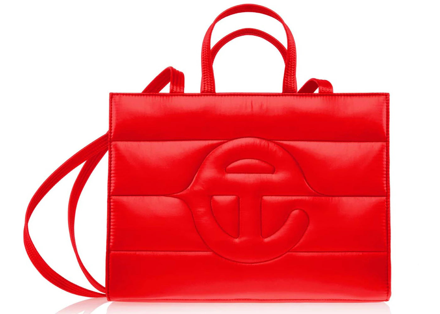 Telfar Medium Puff Shopper Red