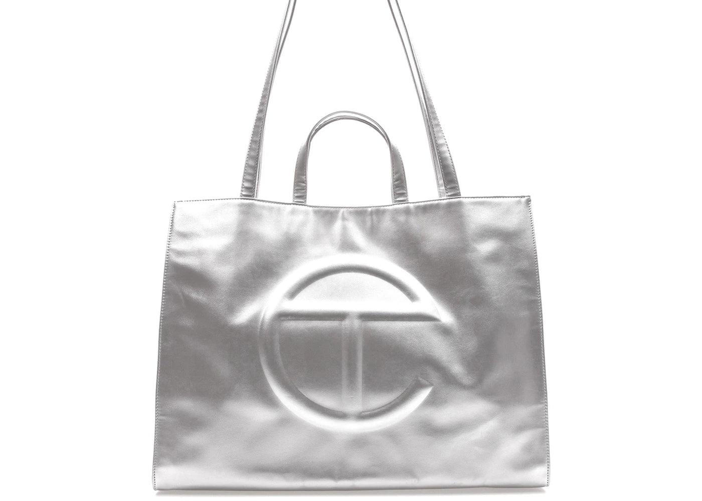 Telfar Shopping Bag Large Silver