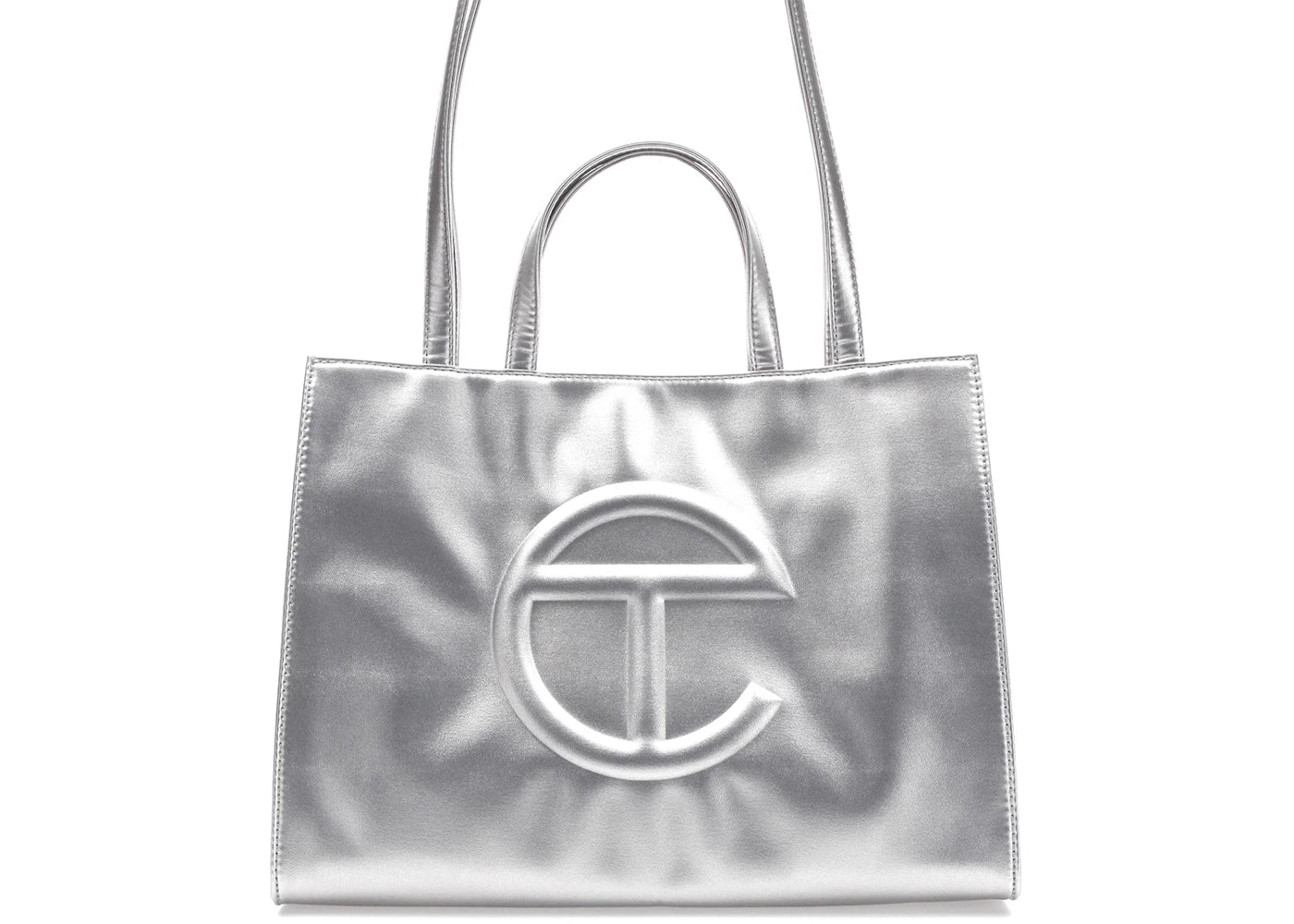 Telfar Shopping Bag Medium Silver