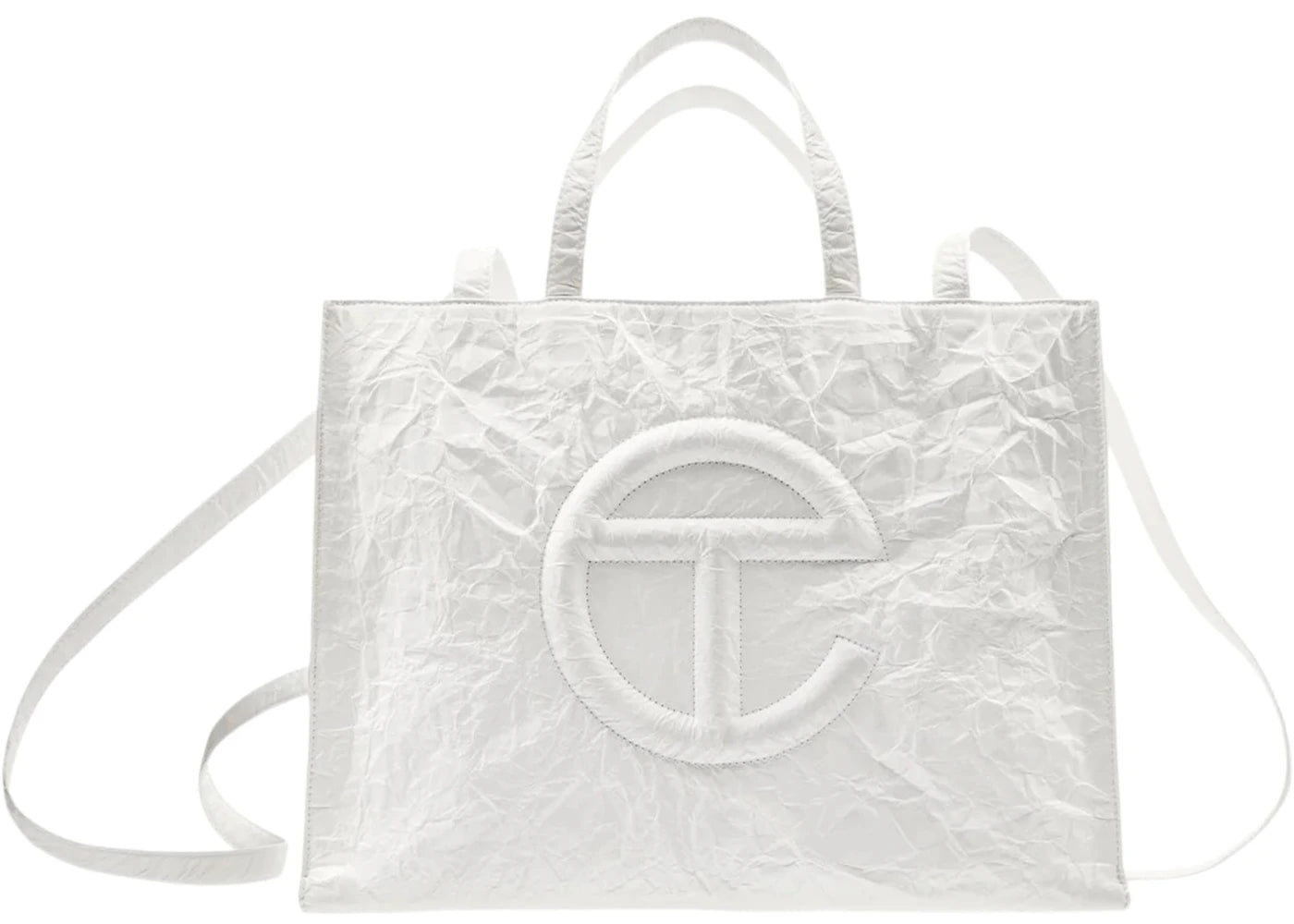 Telfar Shopping Bag Medium White Paper