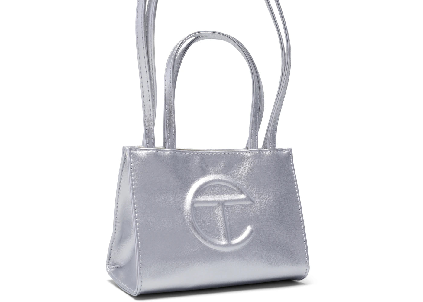 Telfar Shopping Bag Small Silver