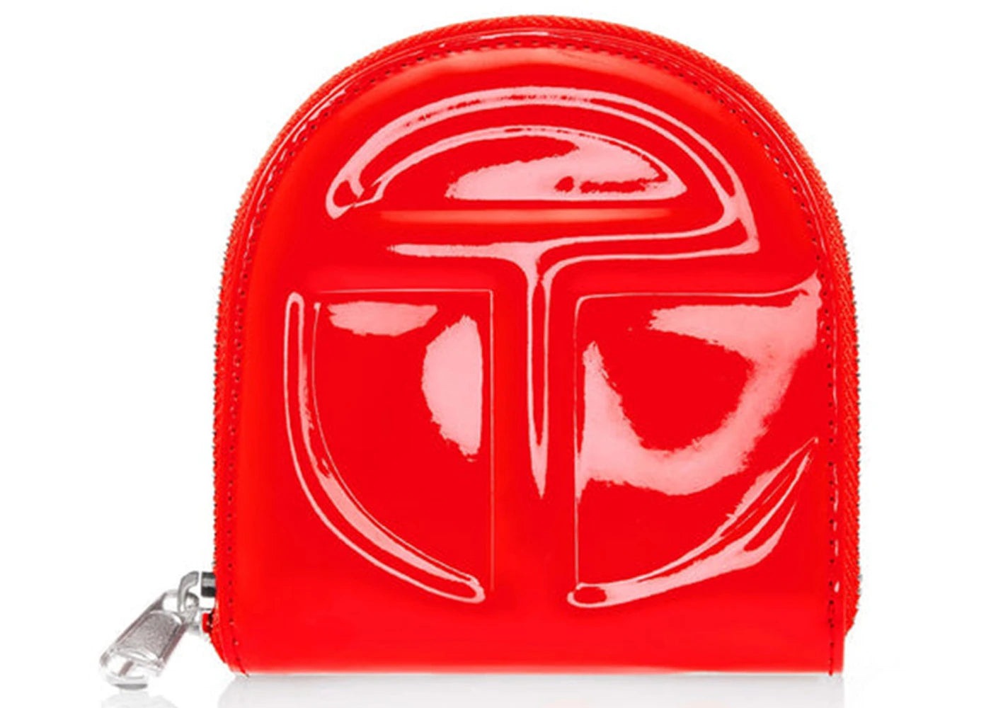 Telfar Wallet Red Patent