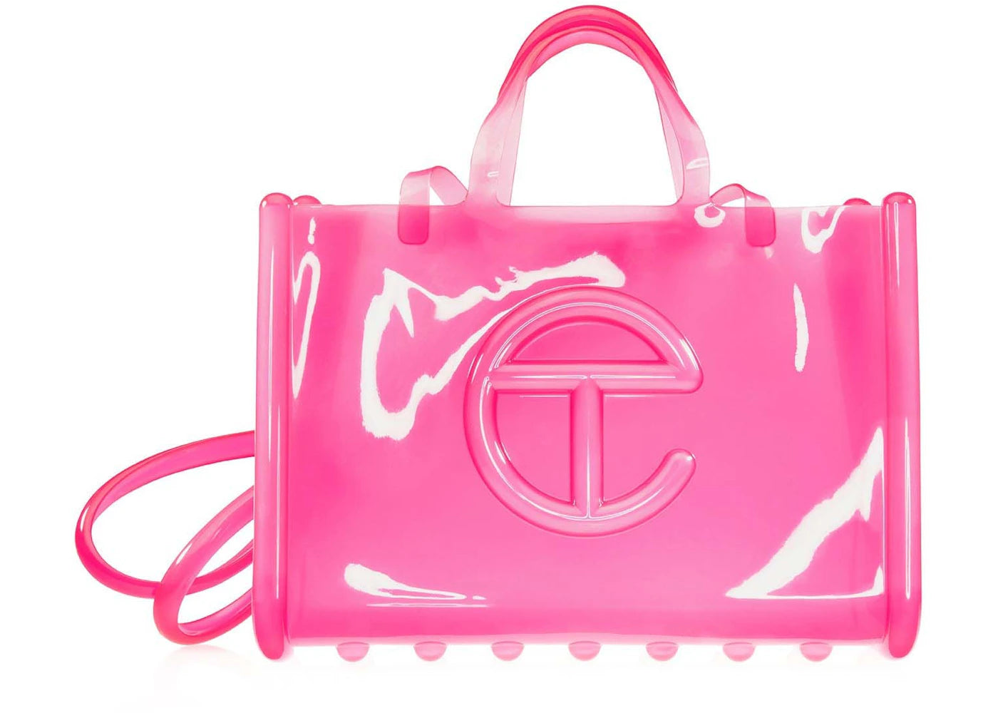 Telfar x Melissa Large Jelly Shopper Clear Pink