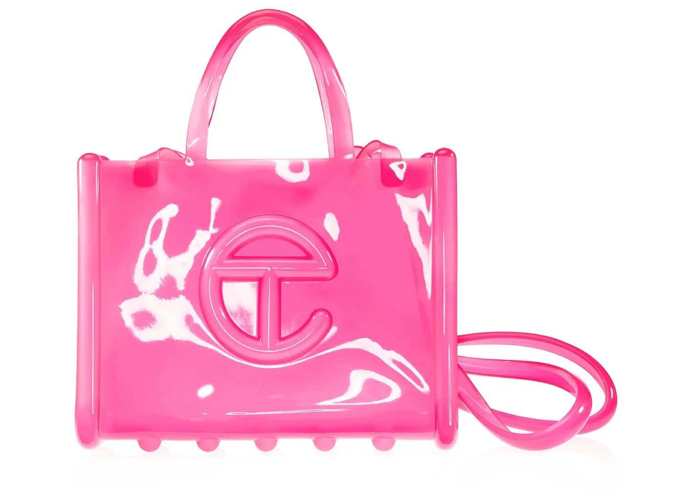 Telfar x Melissa Medium Jelly Shopper Clear Pink