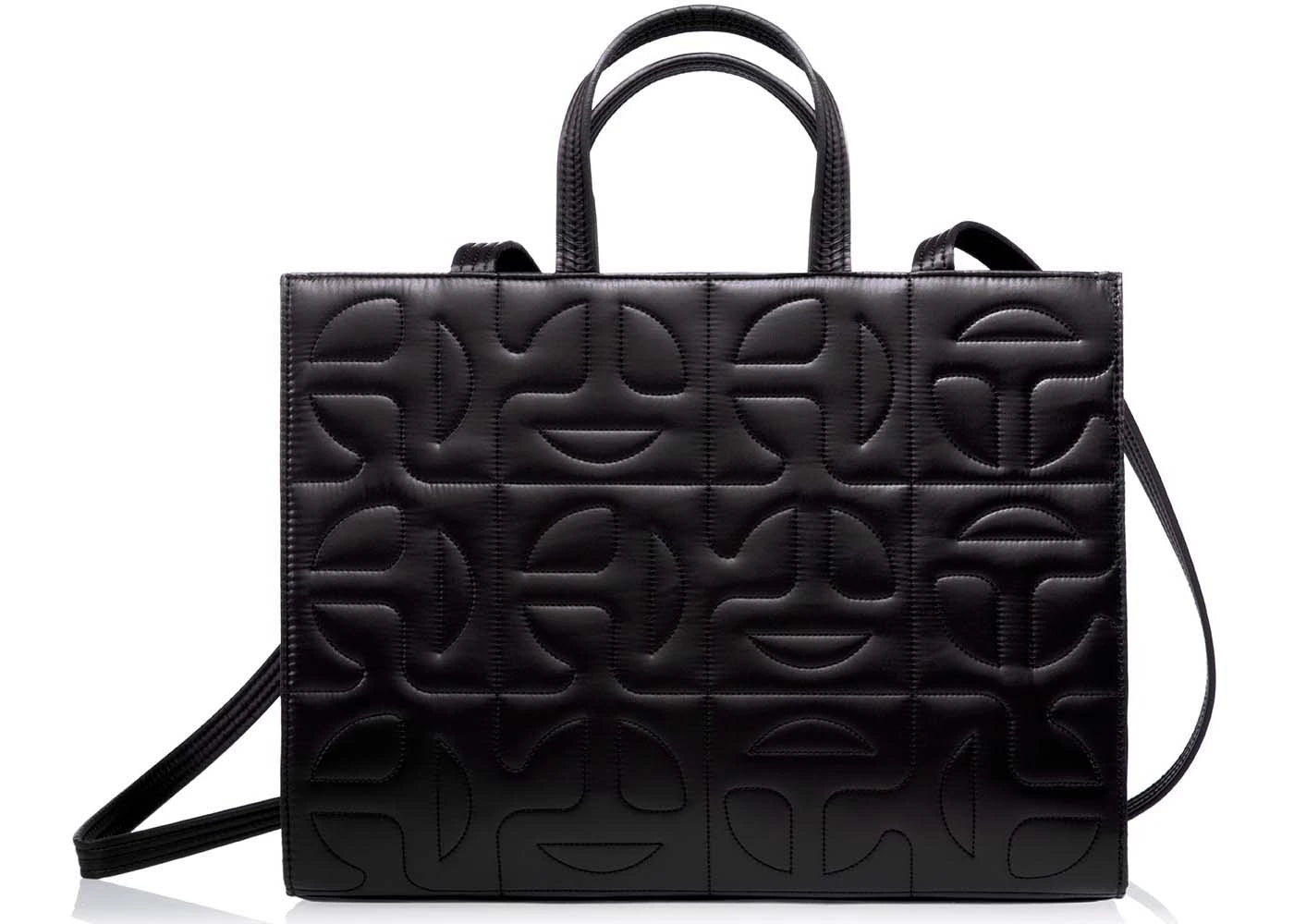 Telfar x Moose Knuckles Quilted Medium Shopper Black