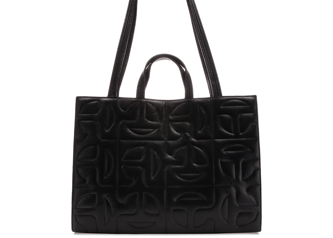 Telfar x Moose Knuckles Quilted Nylon Shopper Tote Large Black