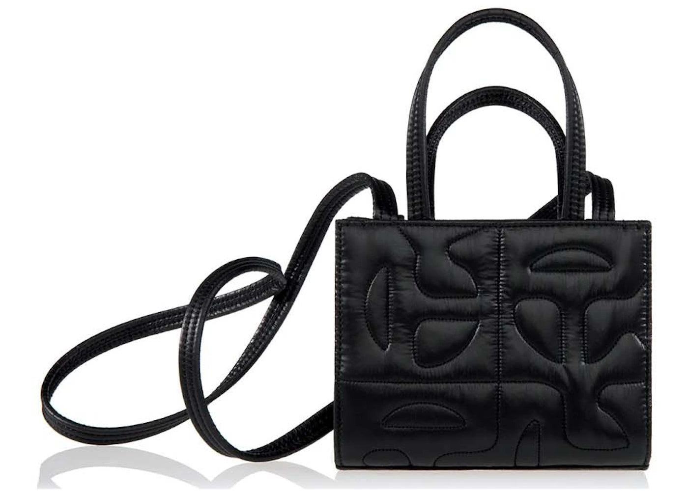 Telfar x Moose Knuckles Quilted Small Shopper Black