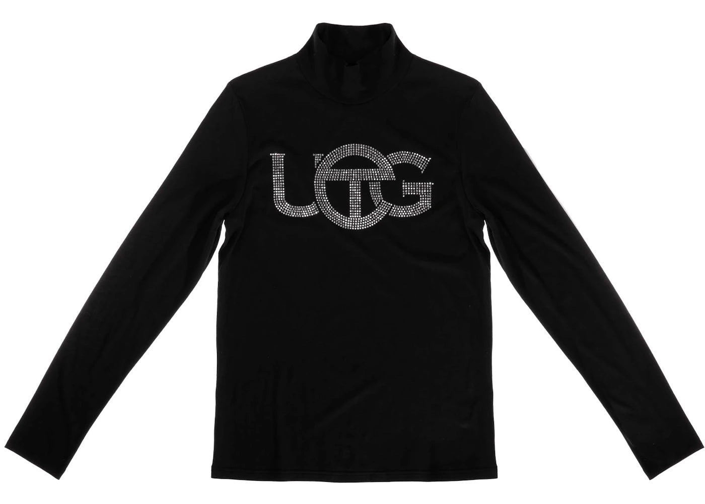 Telfar x UGG Crystal Logo Mockneck Black