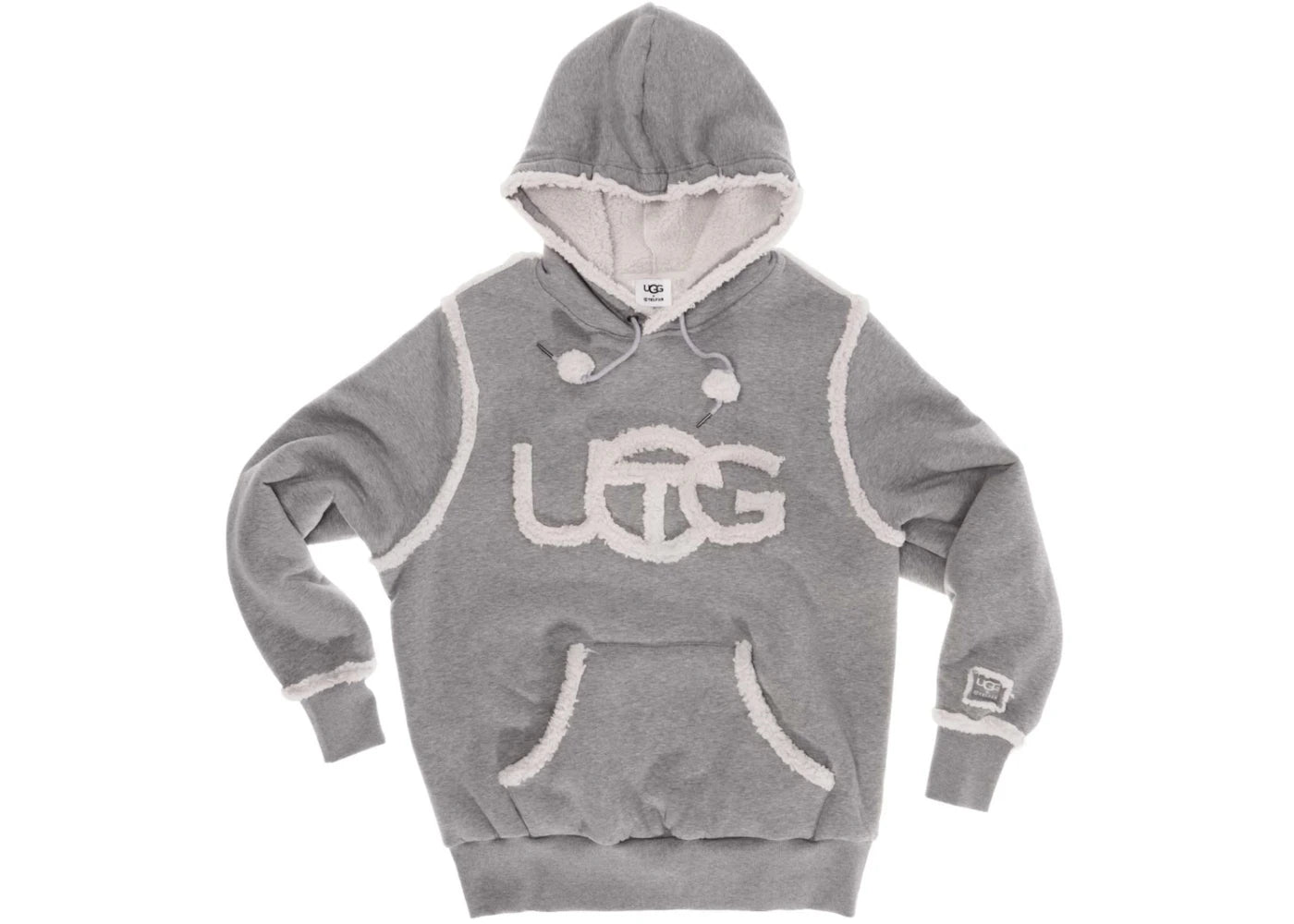 Telfar x UGG Shearling Hoodie Heather Grey