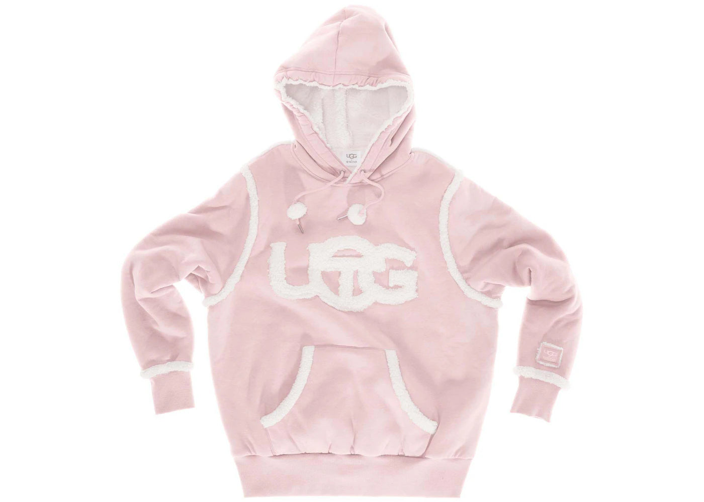 Telfar x UGG Shearling Hoodie Pink