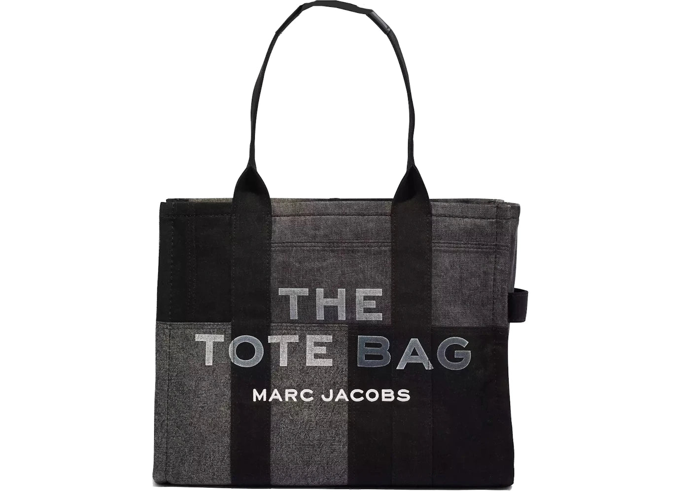 Marc Jacobs The Denim Tote Bag Large Black Denim