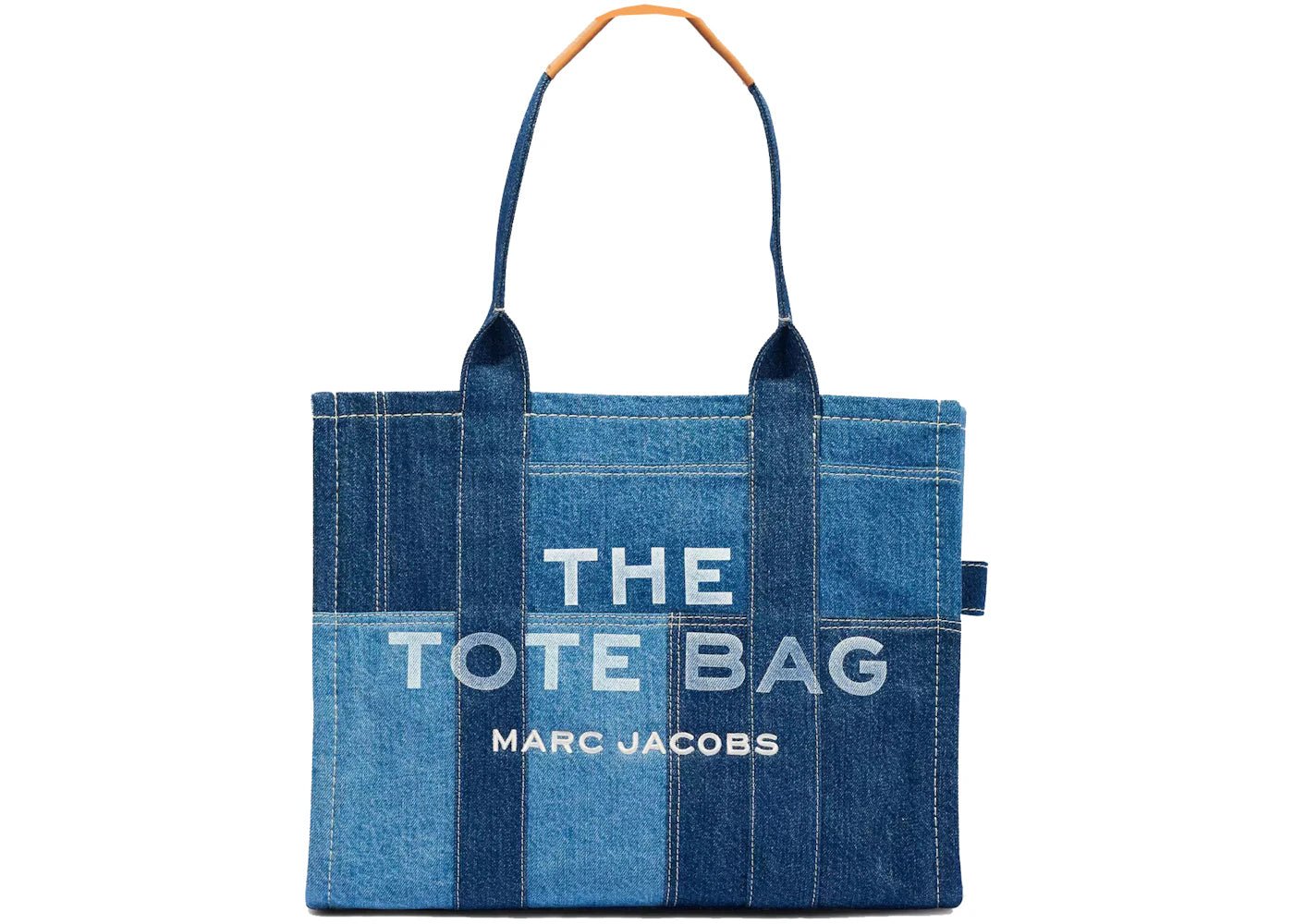 Marc Jacobs The Denim Tote Bag Large Blue Denim