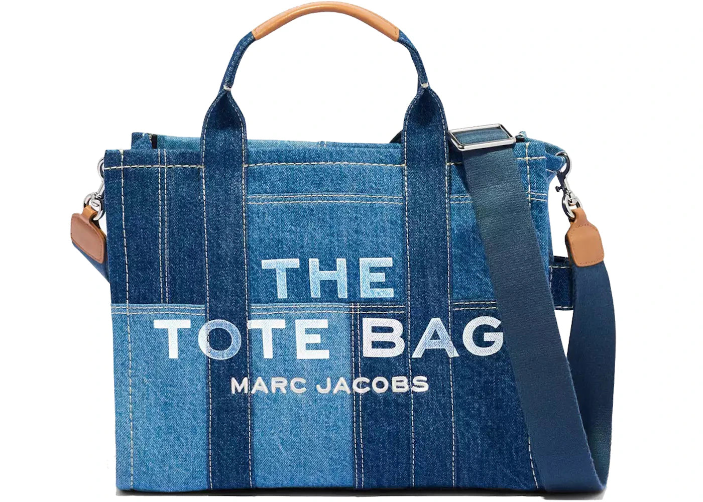 Marc Jacobs The Denim Tote Bag Medium Blue Denim