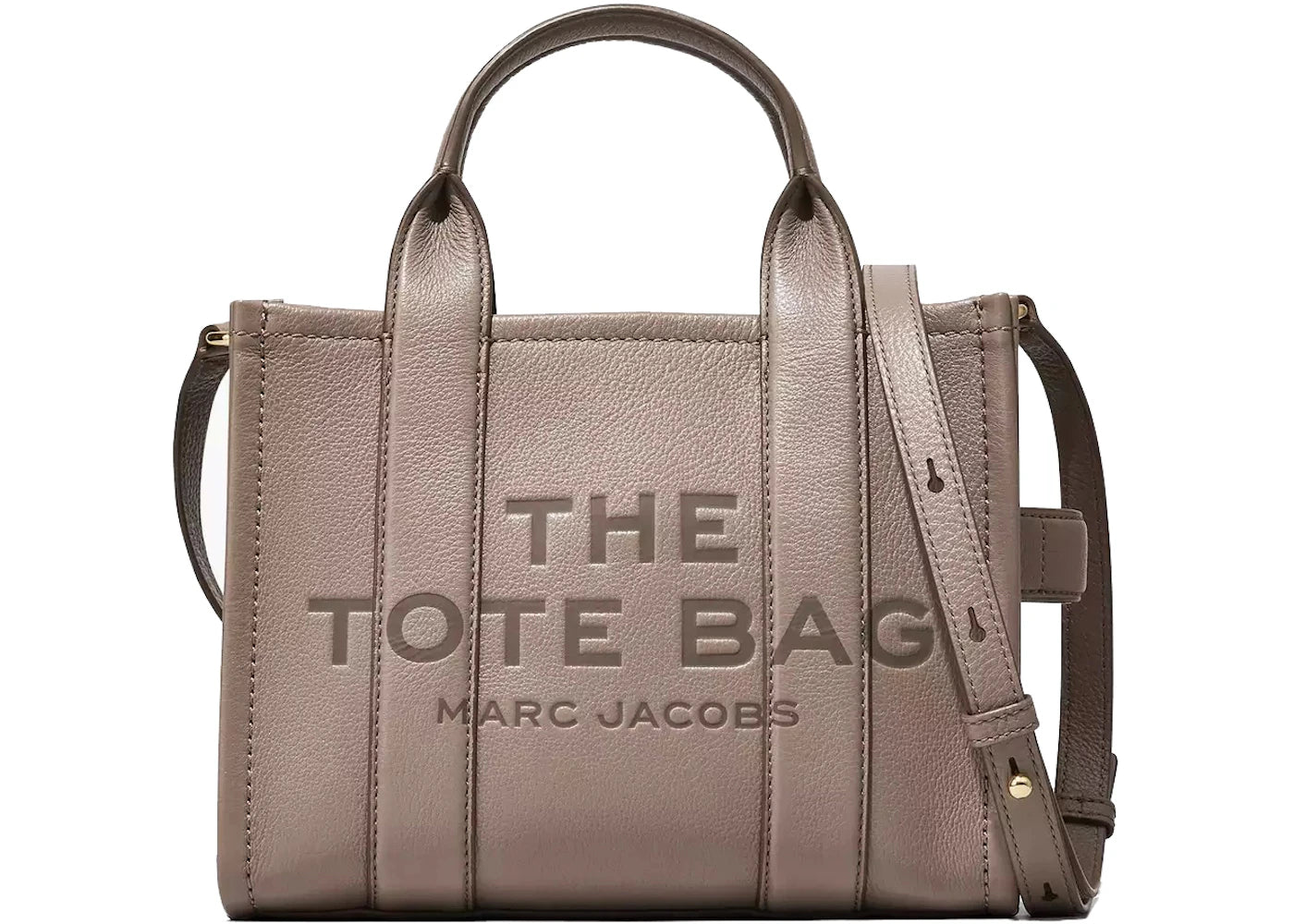 Marc Jacobs The Leather Tote Bag Medium Cement