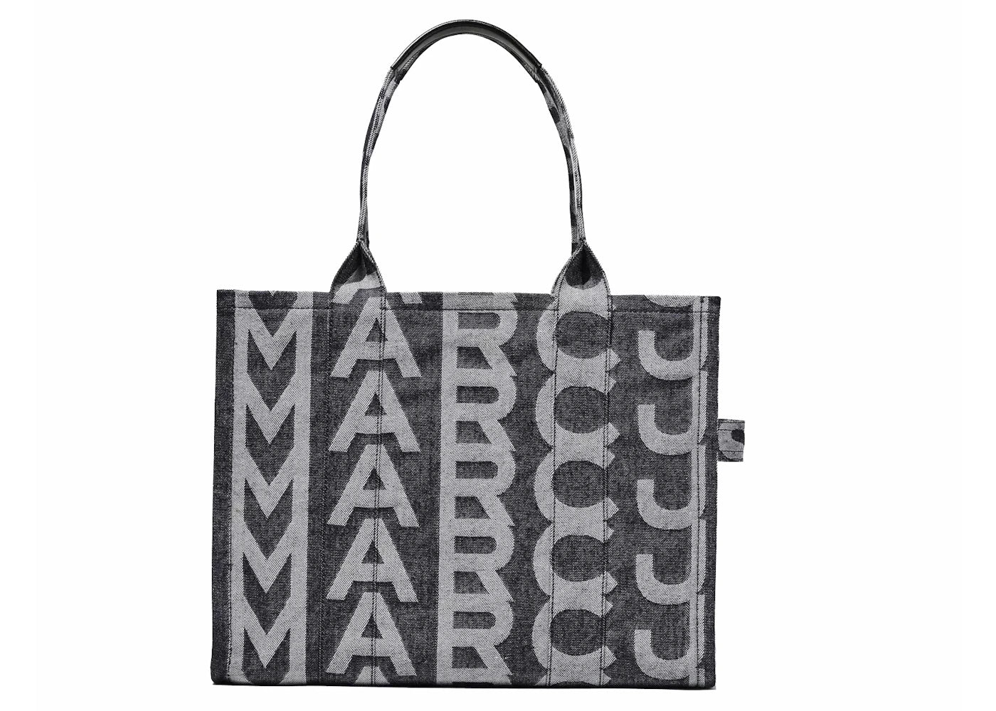 Marc Jacobs The Monogram Denim Large Tote Bag Black