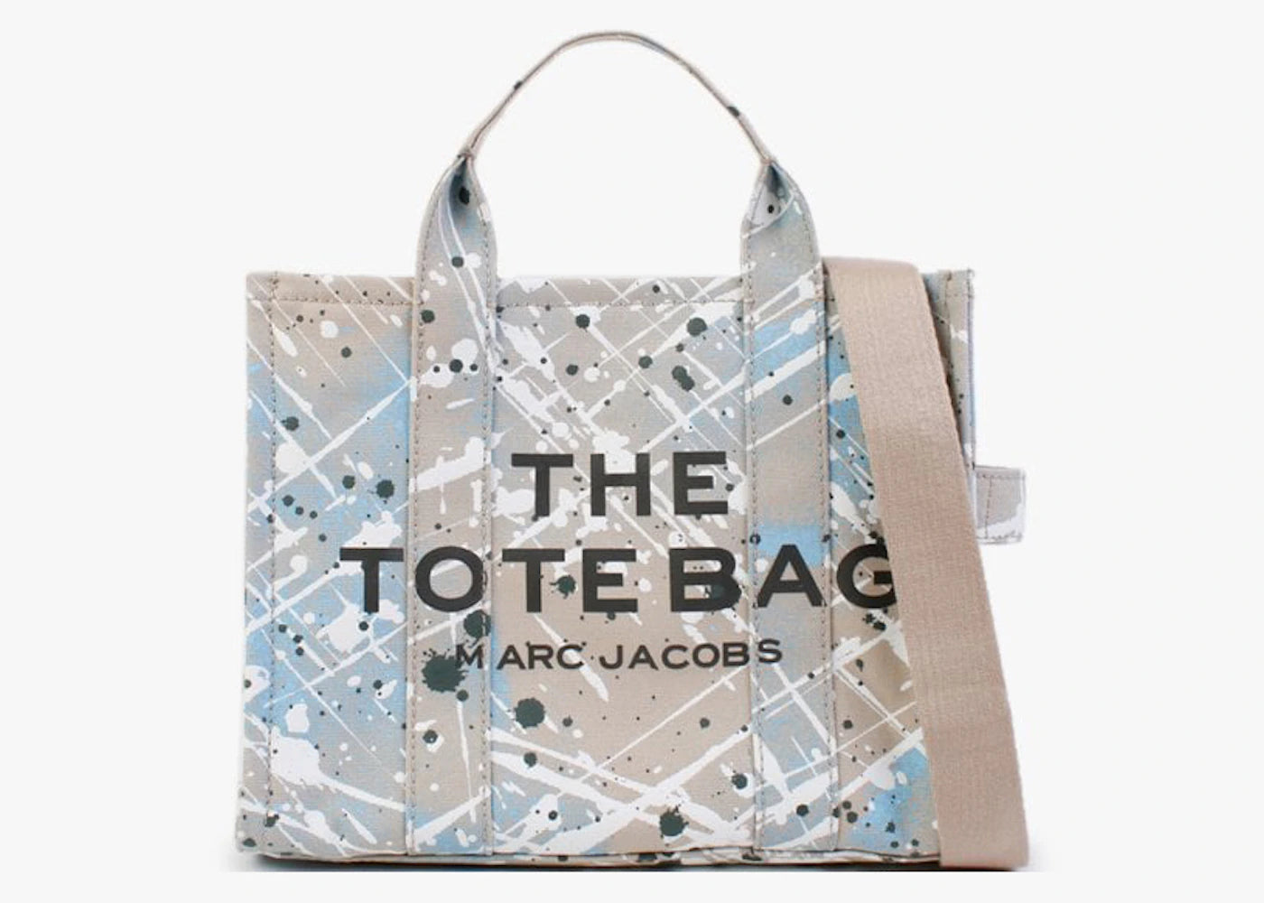 Marc Jacobs The Splatter Tote Bag Medium Brown/Rice