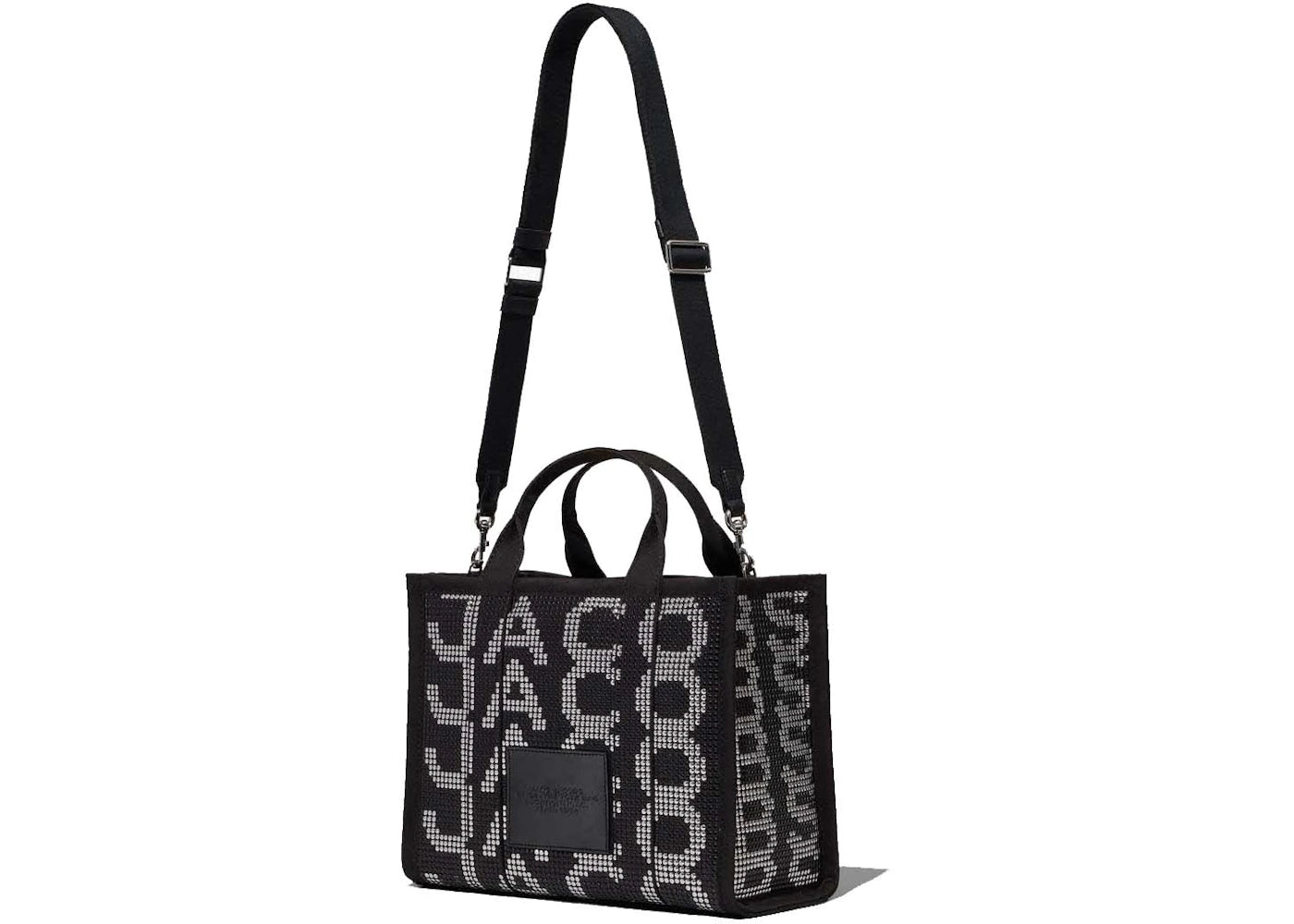 Marc Jacobs The Studded Monogram Medium Tote Bag Black