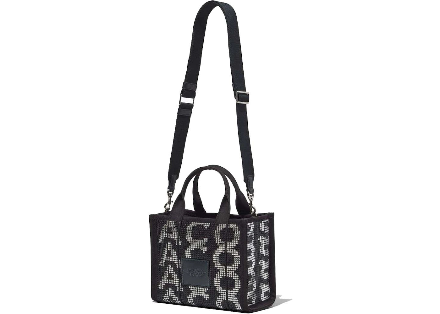 Marc Jacobs The Studded Monogram Small Tote Bag Black