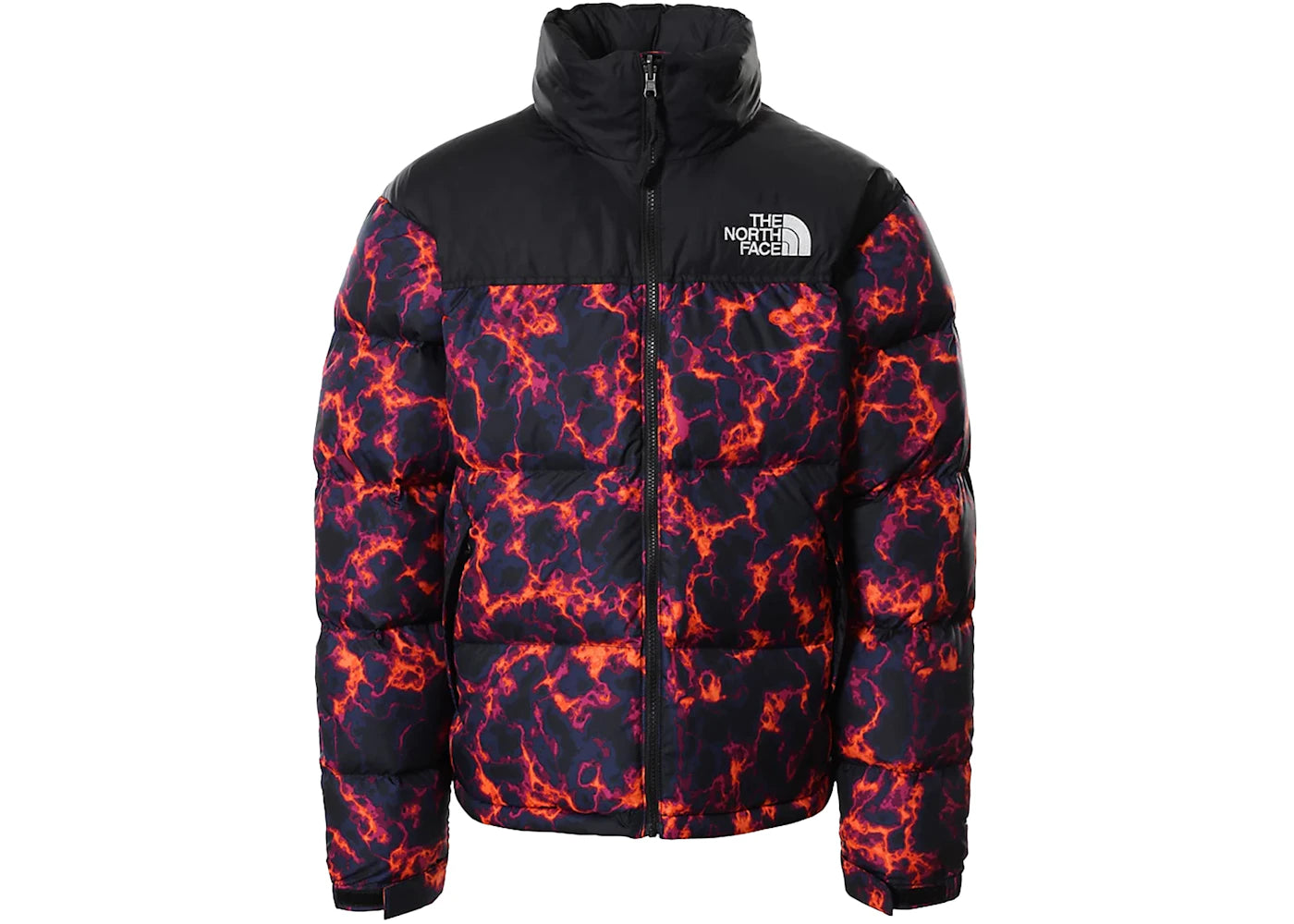 The North Face 1996 Printed Retro Nuptse 700 Fill Packable Jacket TNF Black Marble Camo Print