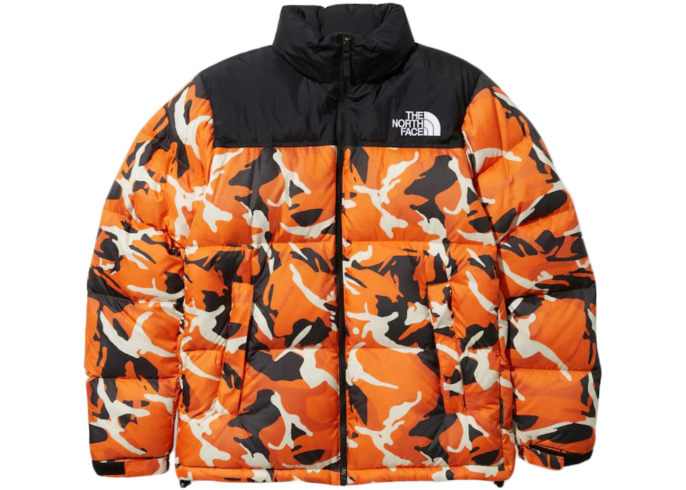 The North Face 1996 Retro Novelty Nuptse Packable Jacket (Asia Sizing) Red Orange Explorer Camo
