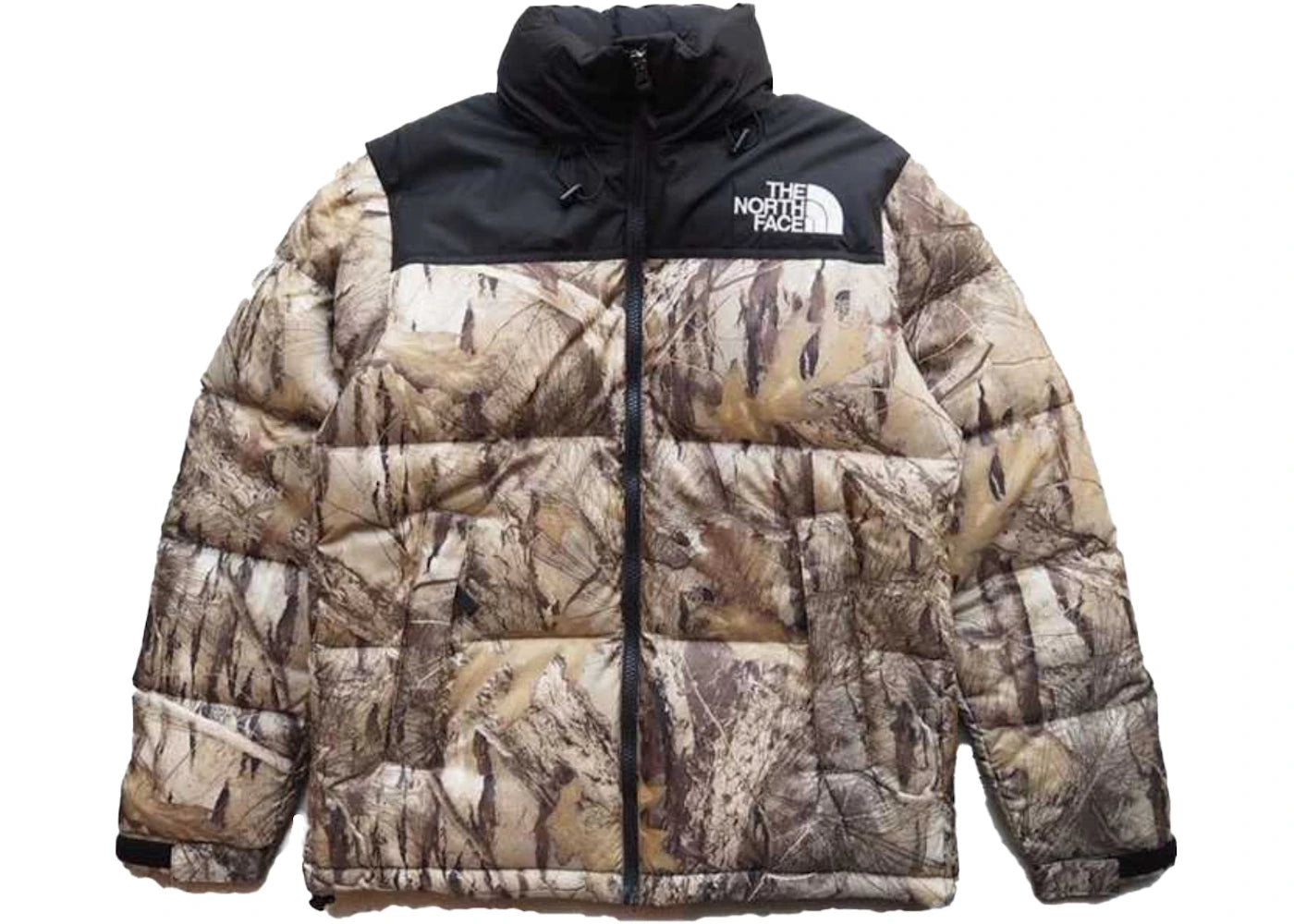 The North Face 1996 Retro Novelty Nuptse Packable Jacket (Asia Sizing) Kelp Tan Forest Floor Print