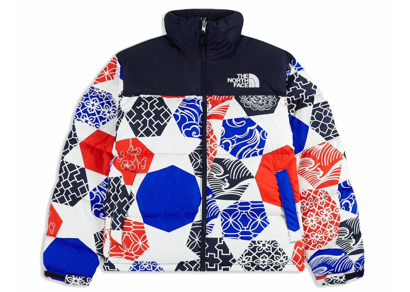 The North Face 1996 Retro Nuptse IC Geo Print Jacket Blue