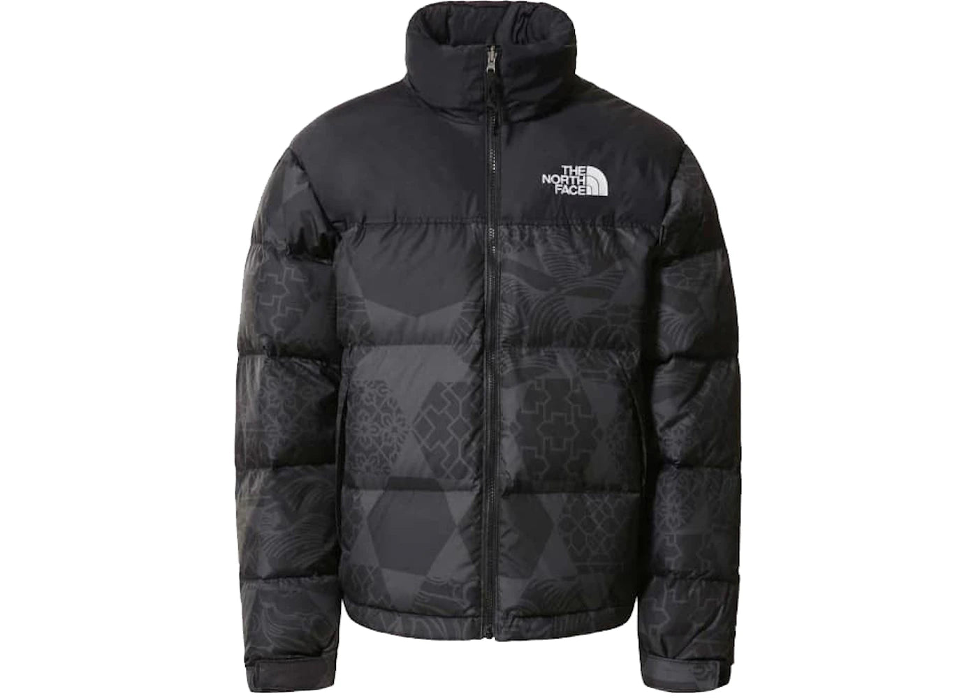 The North Face 1996 Retro Nuptse IC Geo Tonal Print Jacket Black