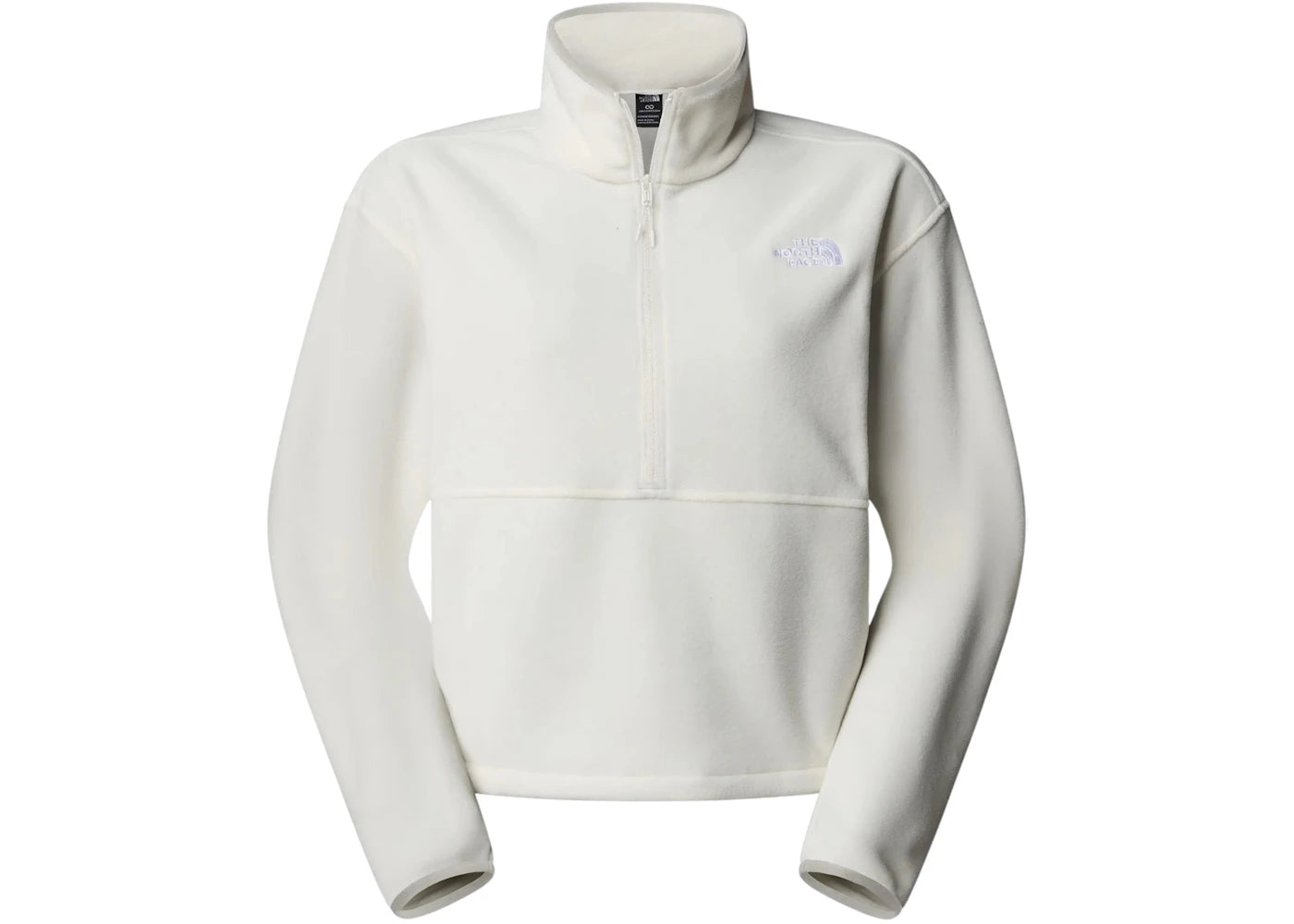 The North Face Glacier Fleece 1/2 Zip Short Jacket White Dune