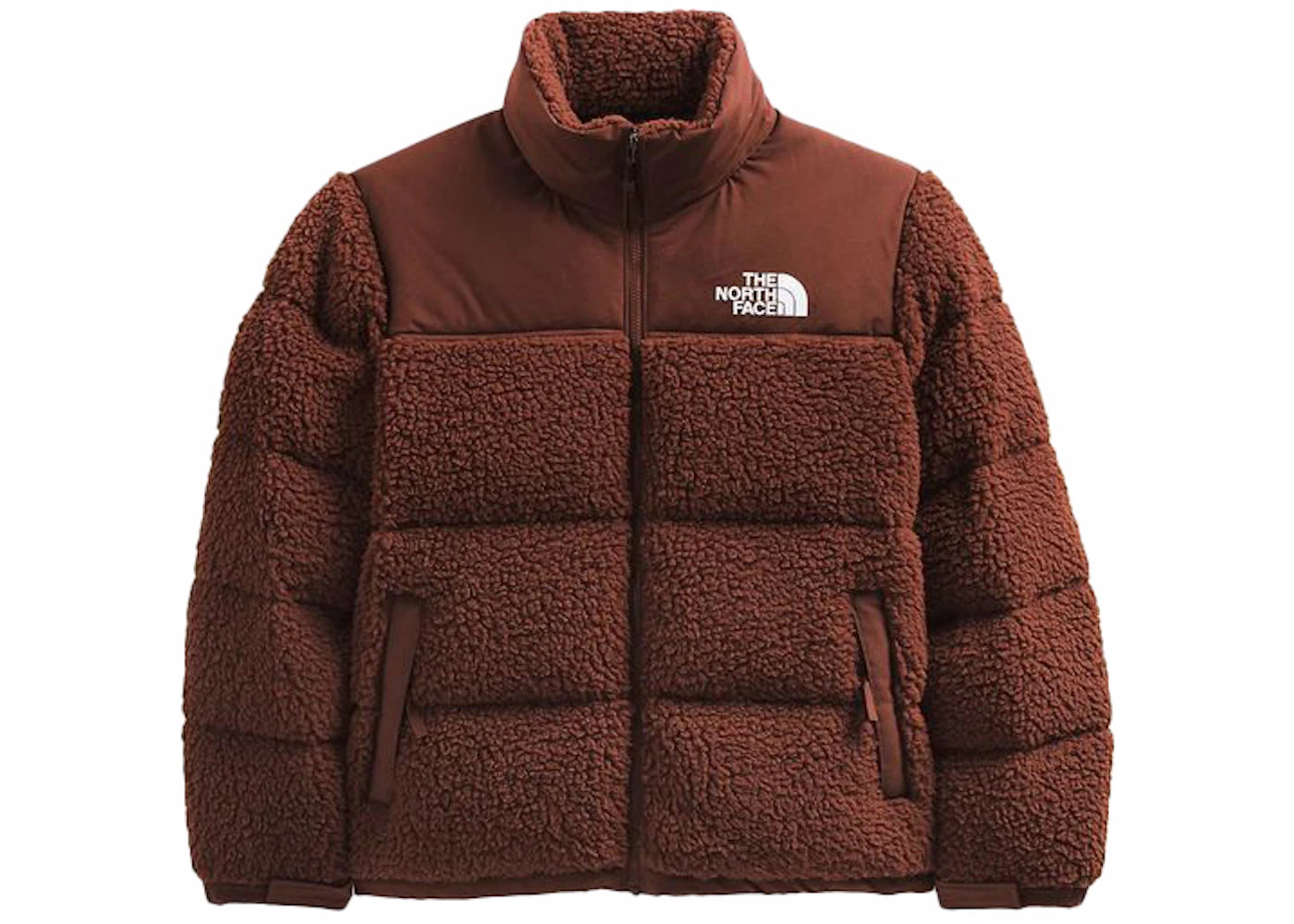 The North Face High Pile 600 Fill Recycled Waterfowl Down Nuptse Jacket Dark Oak