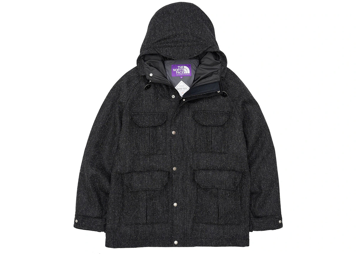 The North Face Purple Label Harris Tweed Gore-Tex Infinium Mountain Parka Charcoal