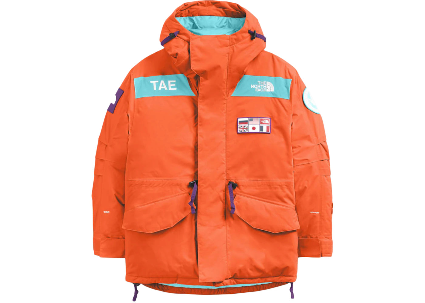 The North Face TAE Trans-Antarctica Expedition 700-Down Parka Jacket Orange
