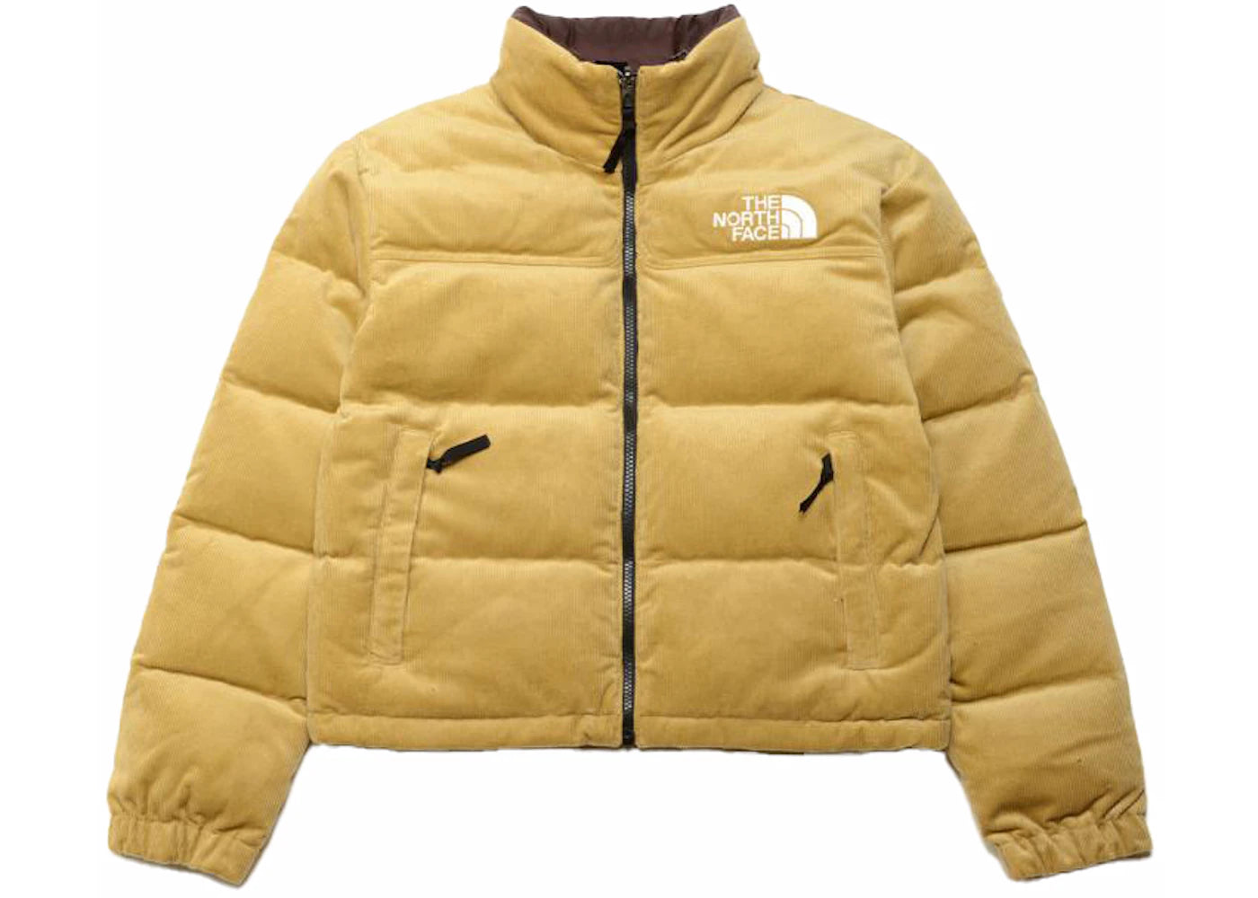 The North Face Women's 92 Reversible Nuptse Jacket Almond Butter/Coal Brown