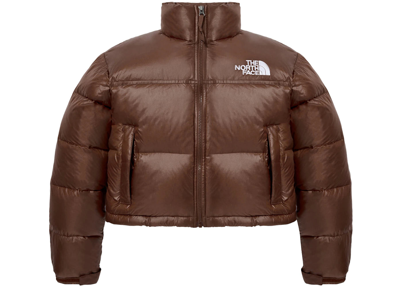 The North Face Women's Nuptse Short Jacket Brown