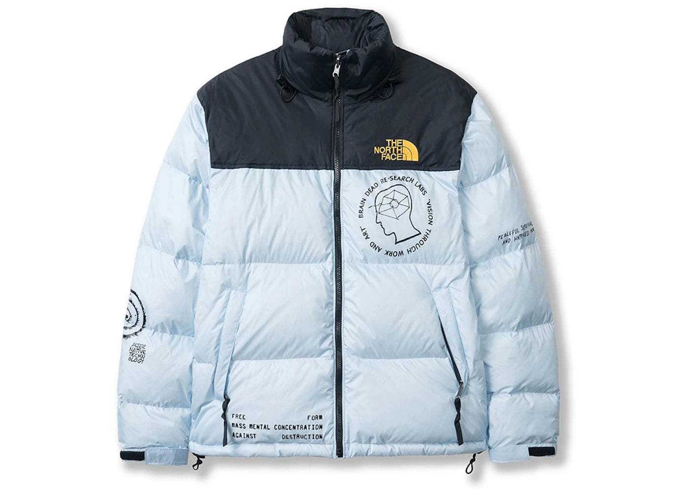 The North Face x Brain Dead Nuptse Jacket Sky Blue