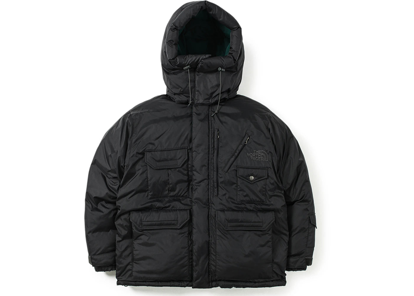 The North Face x Invincible Reversible Nuptse Jacket Asphalt Grey/Ponderosa Green