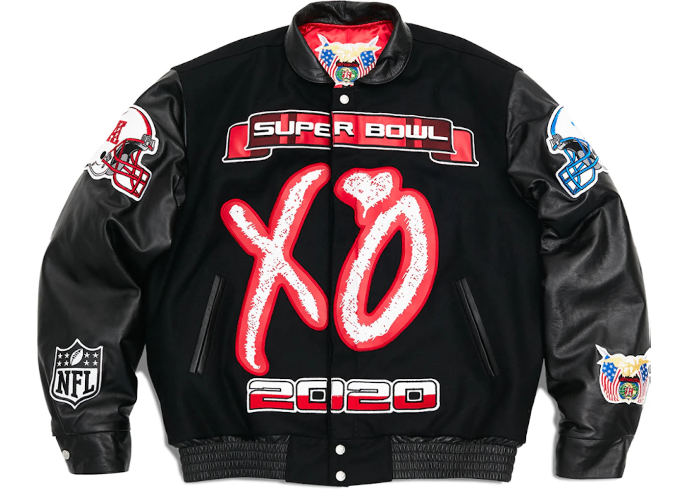 The Weeknd x Jeff Hamilton XO Super Bowl LV Jacket Black