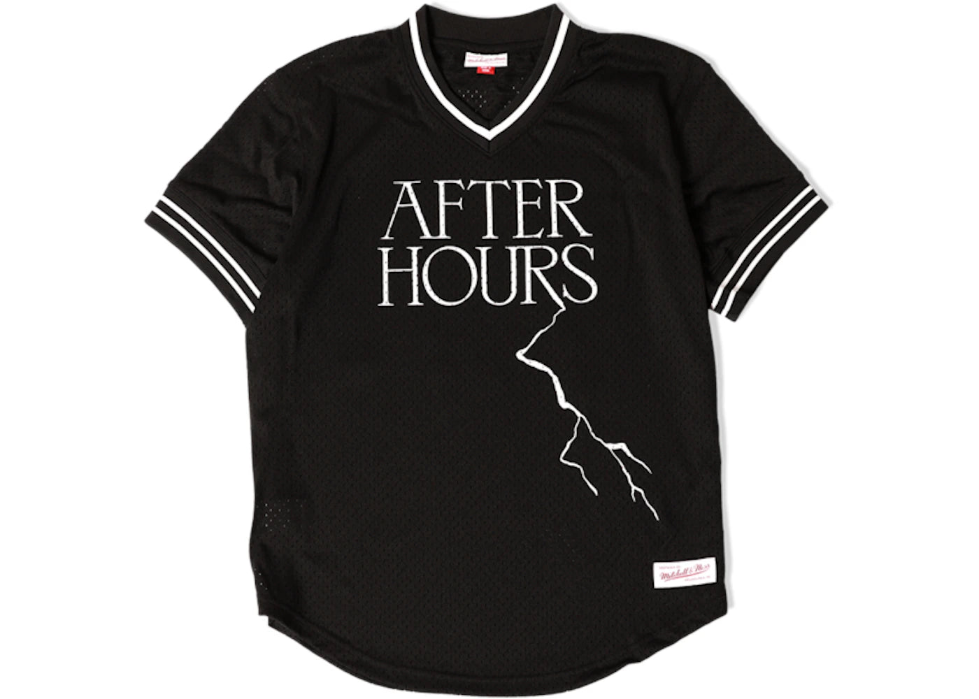 The Weeknd x Mitchell & Ness After Hours Mesh Baseball Jersey Black Baseball Jersey Black
