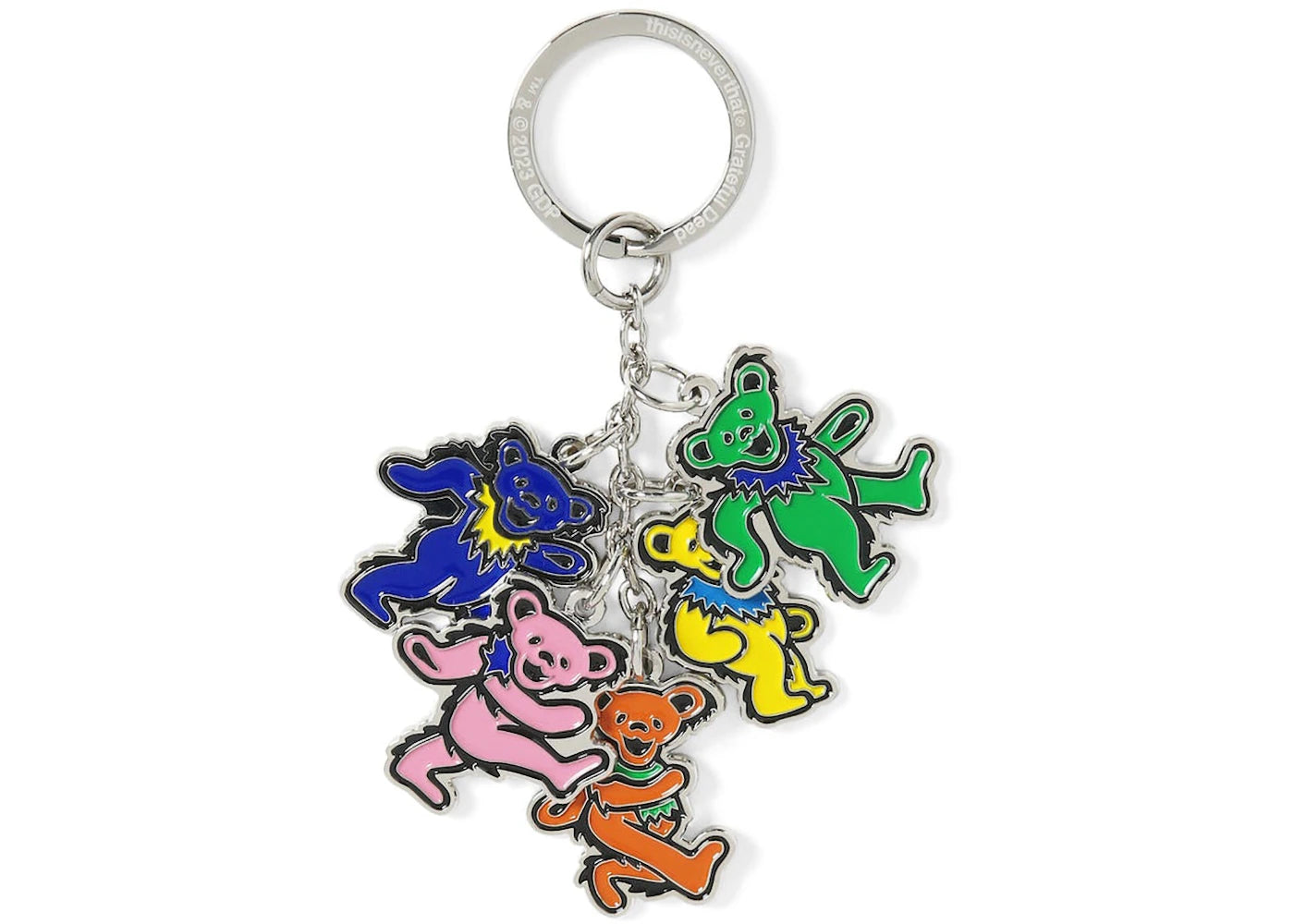 Thisisneverthat x Greatful Dead Dancing Bears Keychain Multi