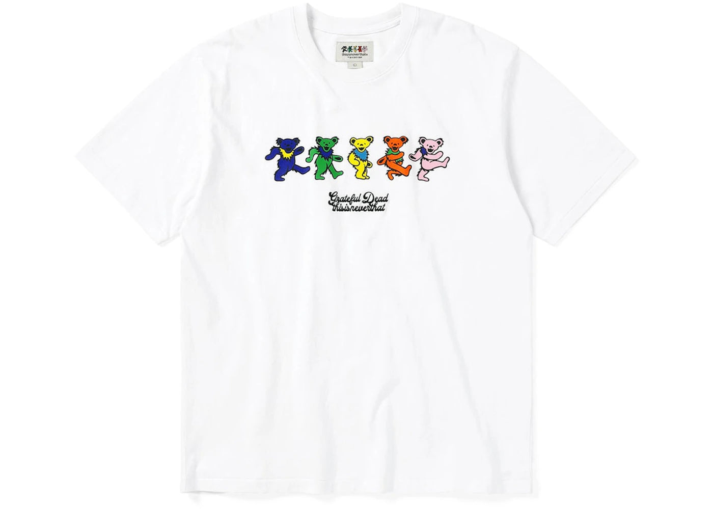 Thisisneverthat x Greatful Dead Dancing Bears Tee White