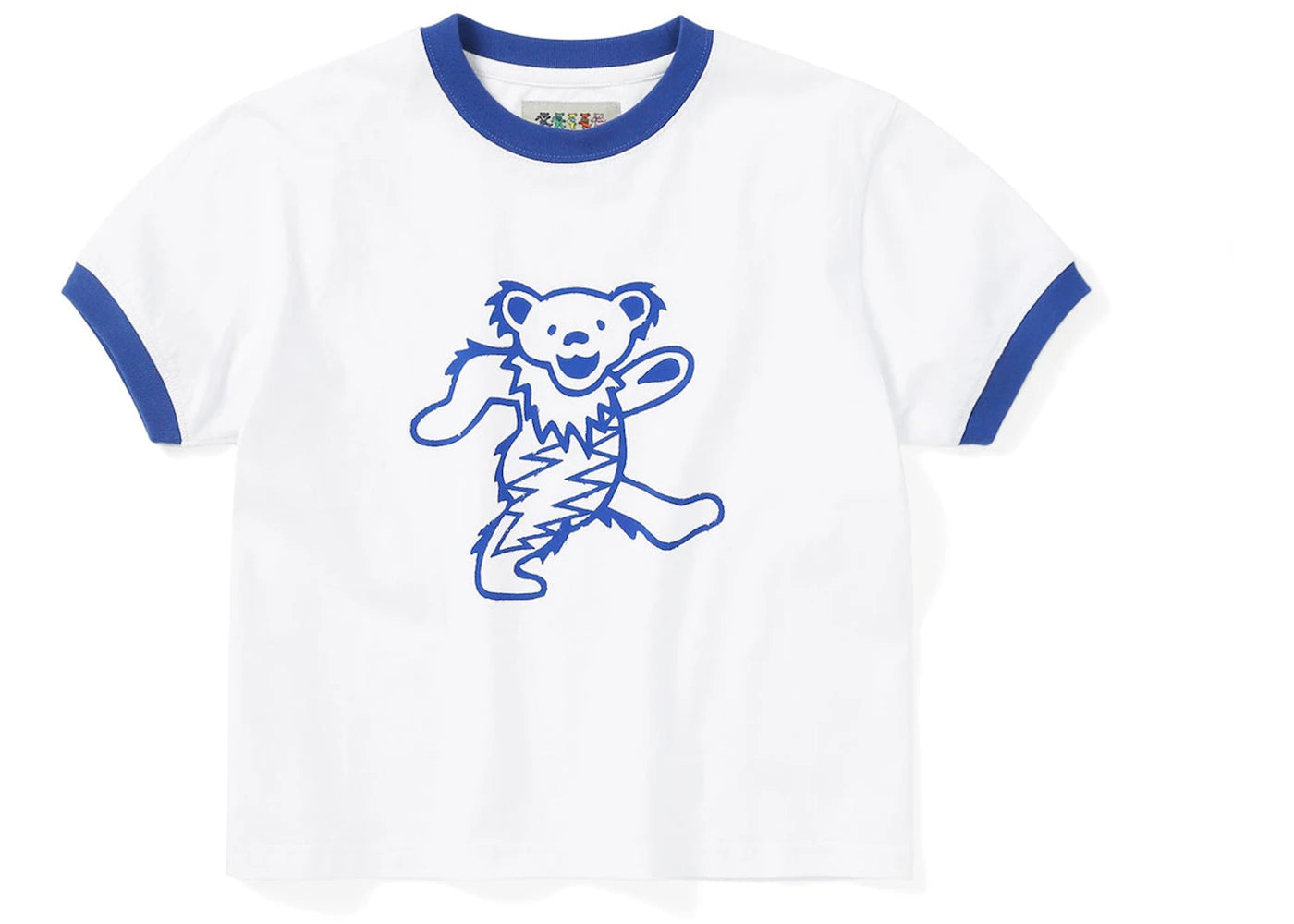 Thisisneverthat x Greatful Dead Women's Lightning Bear Tee White Blue