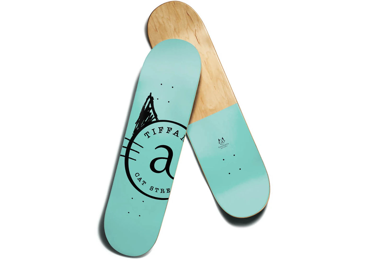 Tiffany & Co. x Cat Street x Spalding Skateboard Deck Tiffany Blue