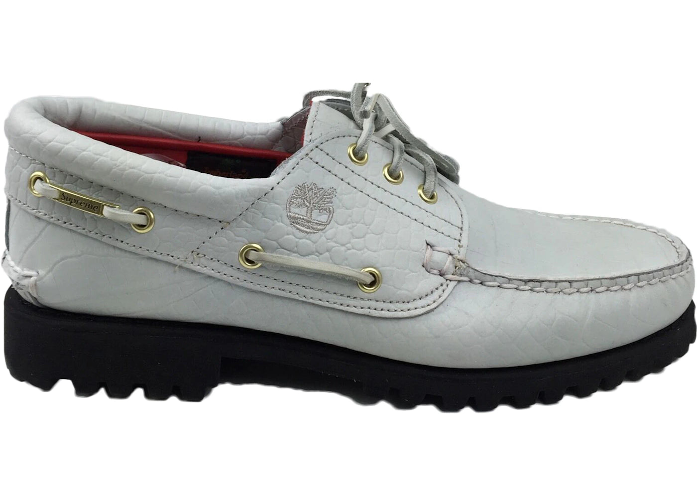 Timberland 3-Eye Lug Supreme White Croc