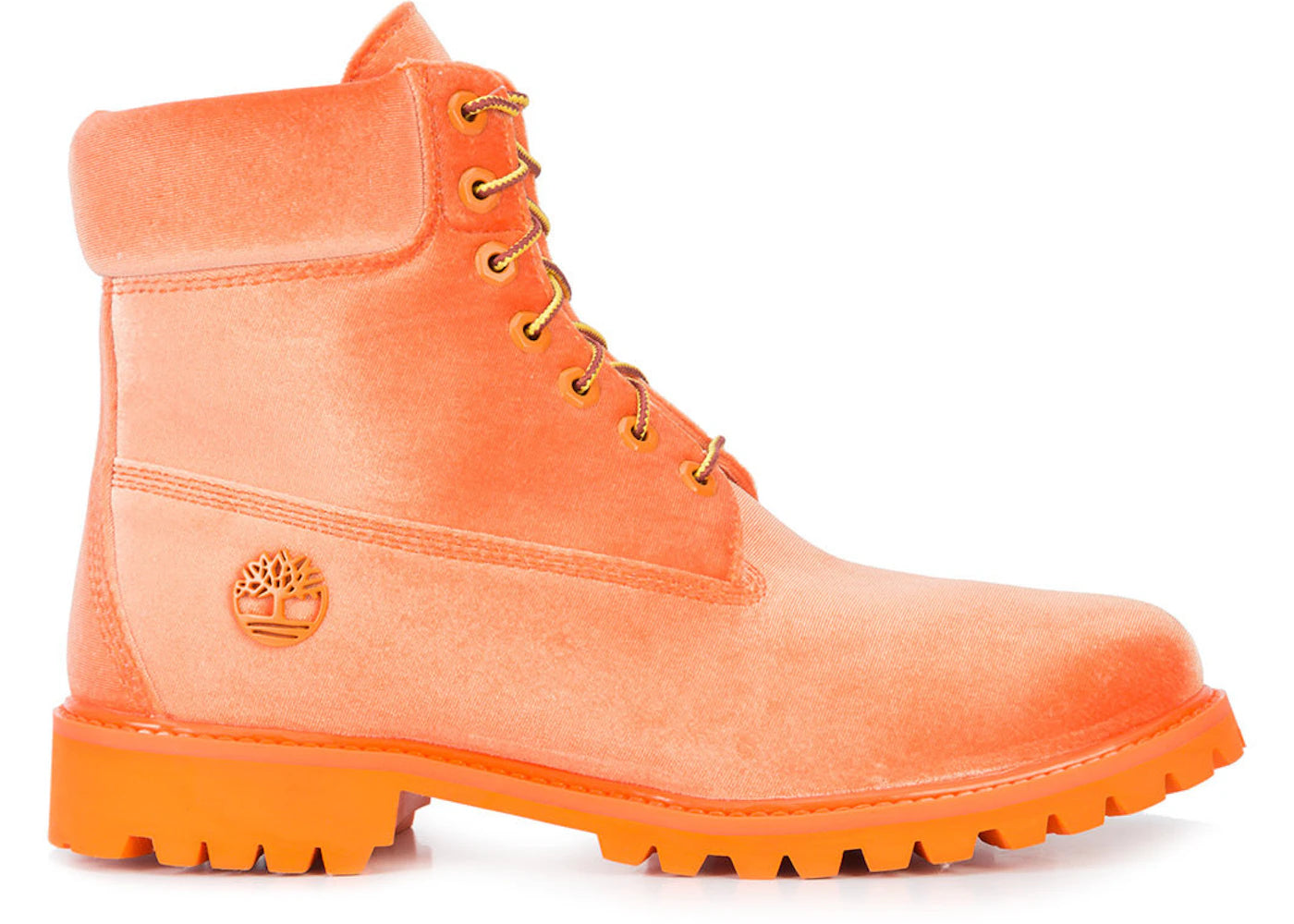 Timberland 6 Boot Off White Orange Velvet