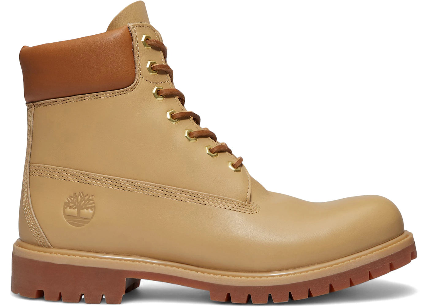 Timberland 6" Premium Waterproof Boot Founder's Collection Beige Full-Grain