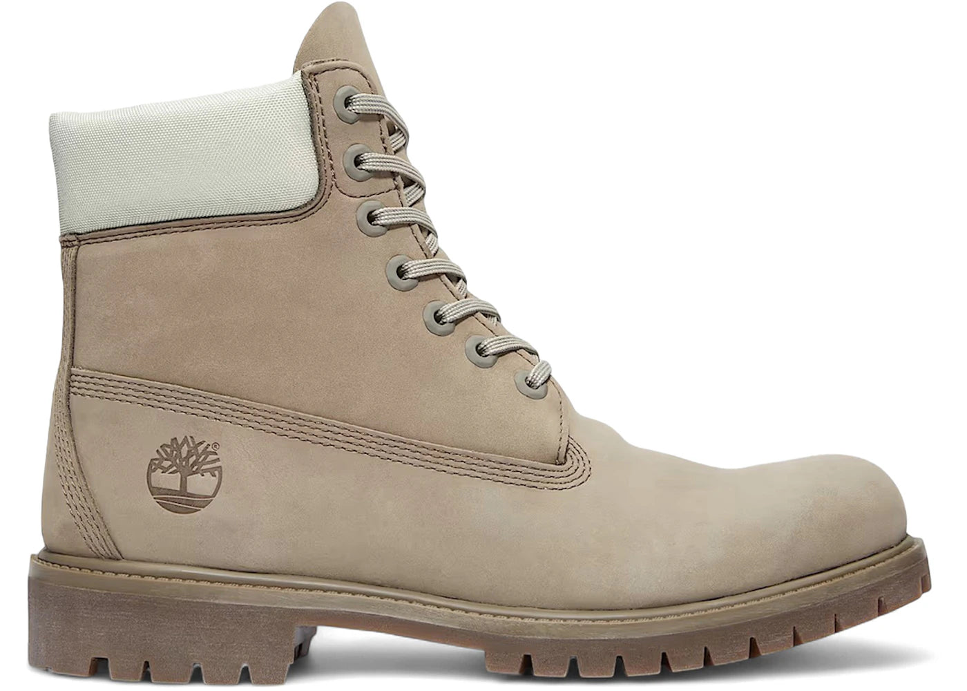 Timberland 6" Premium Waterproof Boot Grey Nubuck Light Green